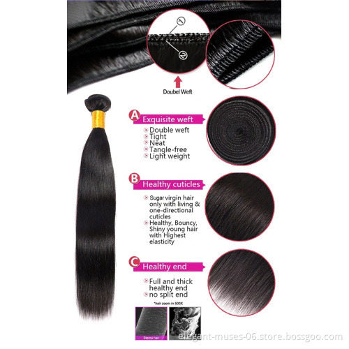 China Factory Supply Unprocessed 100% Cheap Hot Sale Wholesale synthetic Hair Bundles